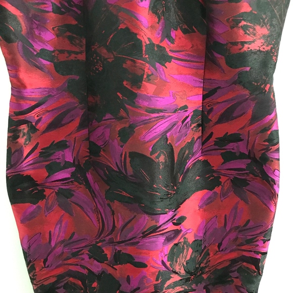 ✨sold✨ carmen marc valvo • magenta fringe dress - Picture 2 of 8